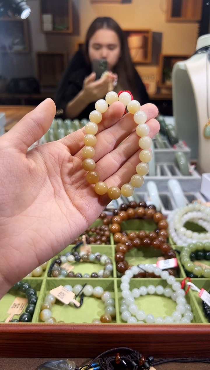 未镶嵌手串和田玉迪克兰手串卡10