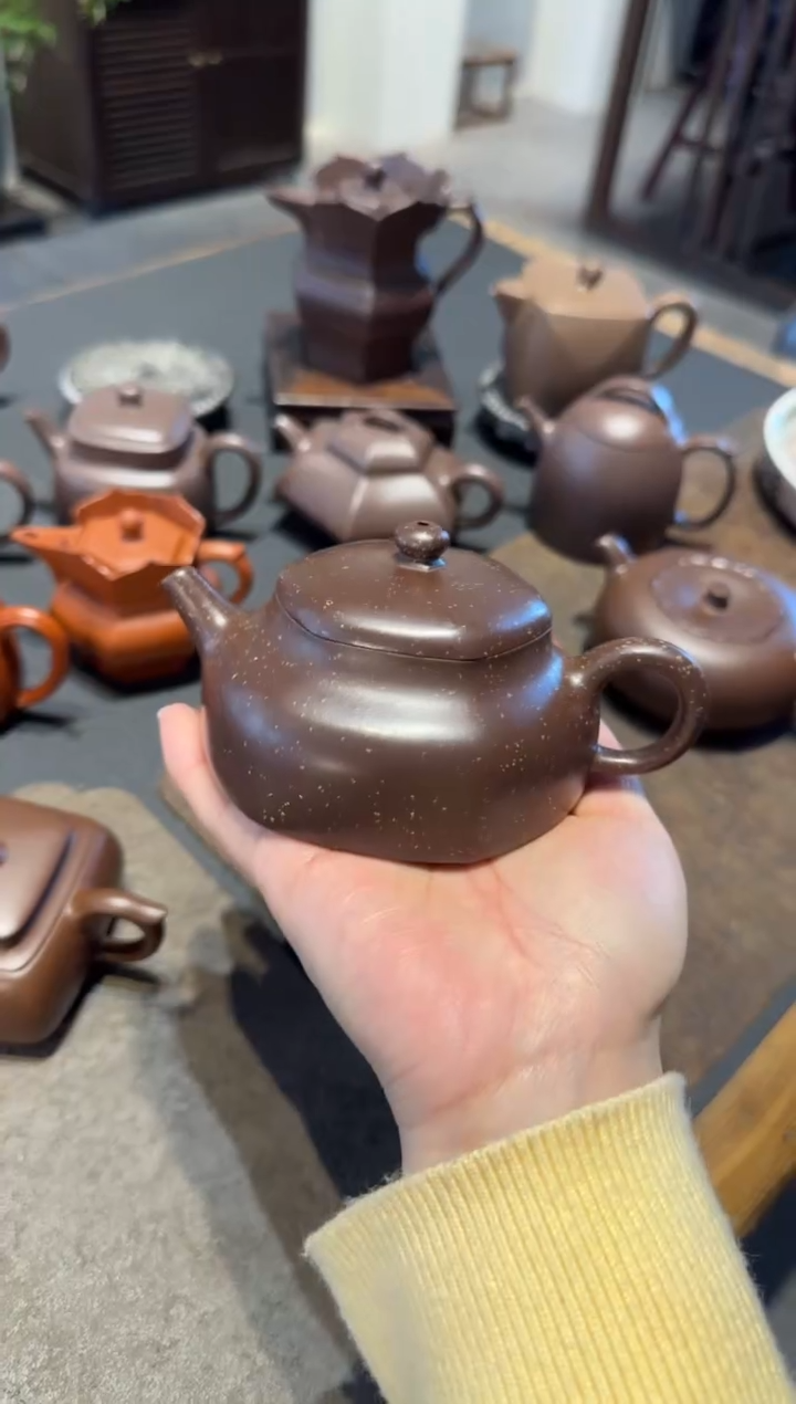 【闪购商品】紫砂茶壶六方静乐 铺砂