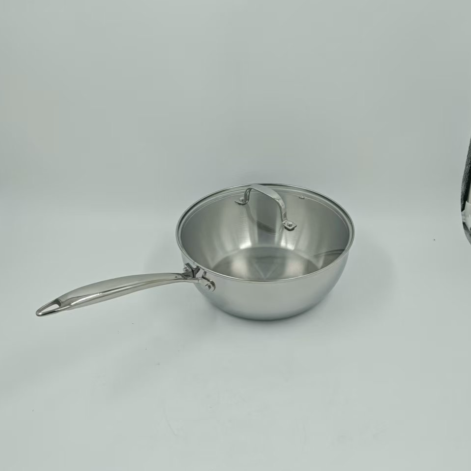 304不锈钢小炒锅煎炒锅 24*9公分