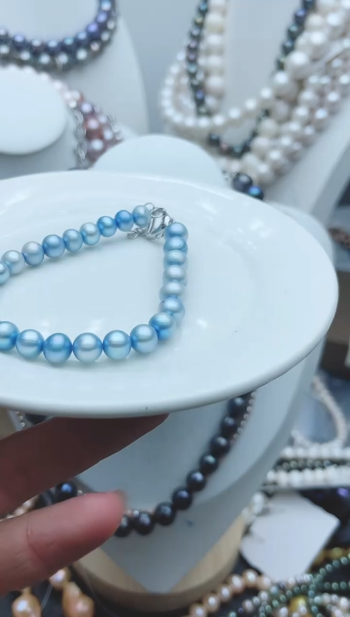 【闪购商品】淡水珍珠颈饰钛钢1