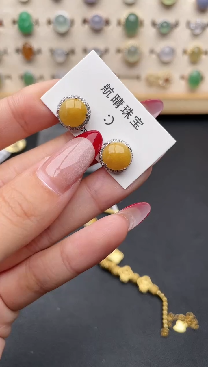 【闪购商品】翡翠戒指银S925镶嵌一物一证一礼盒