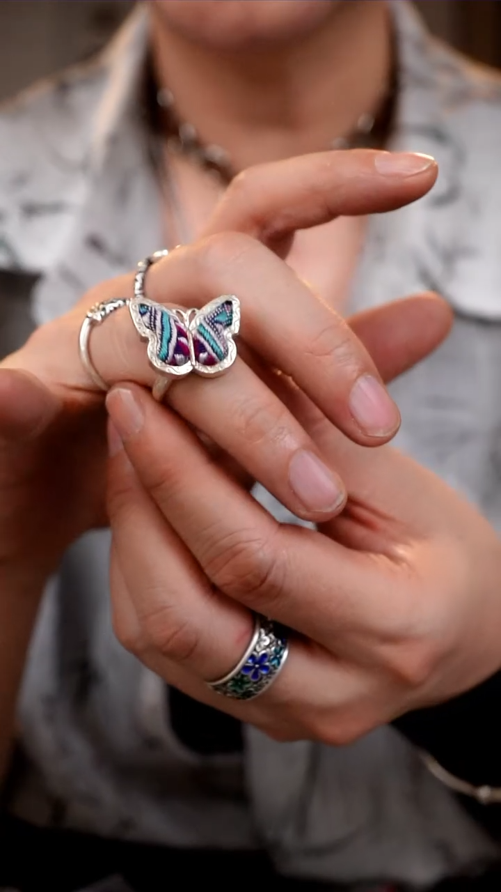 【闪购商品】织绣060非遗手工刺绣戒指1