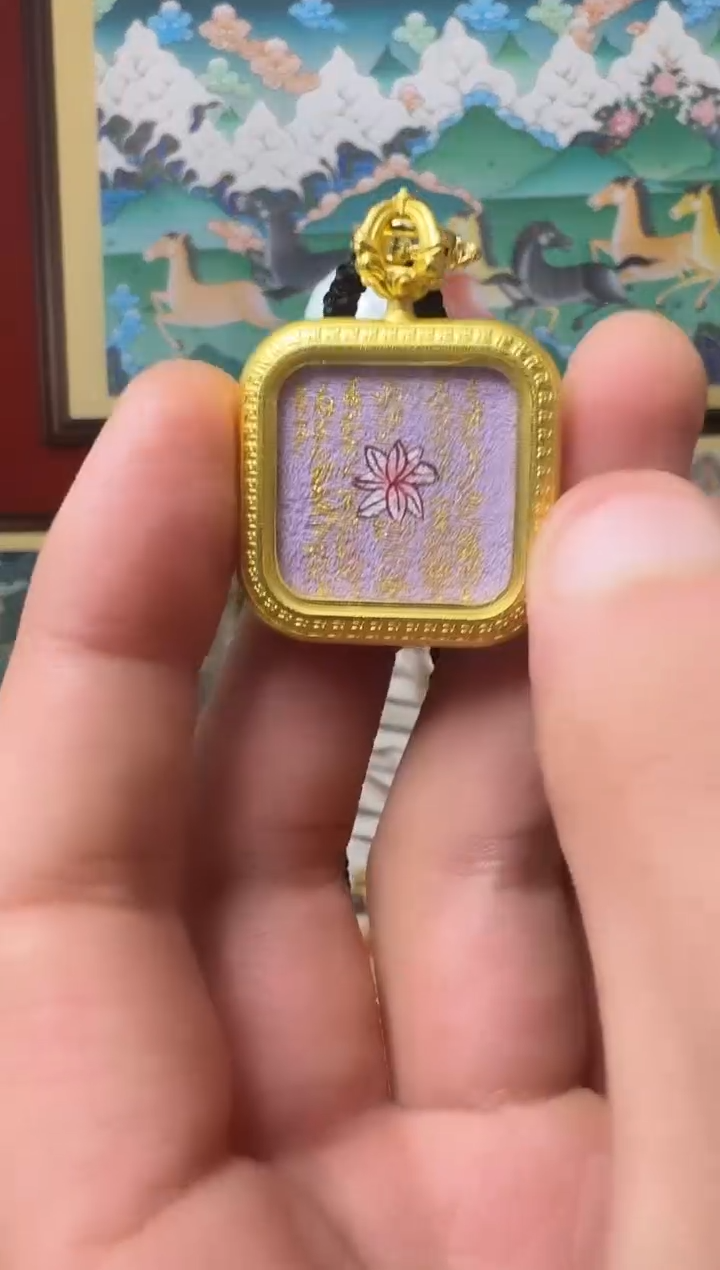 吊坠五条-热贡纯手绘周毛