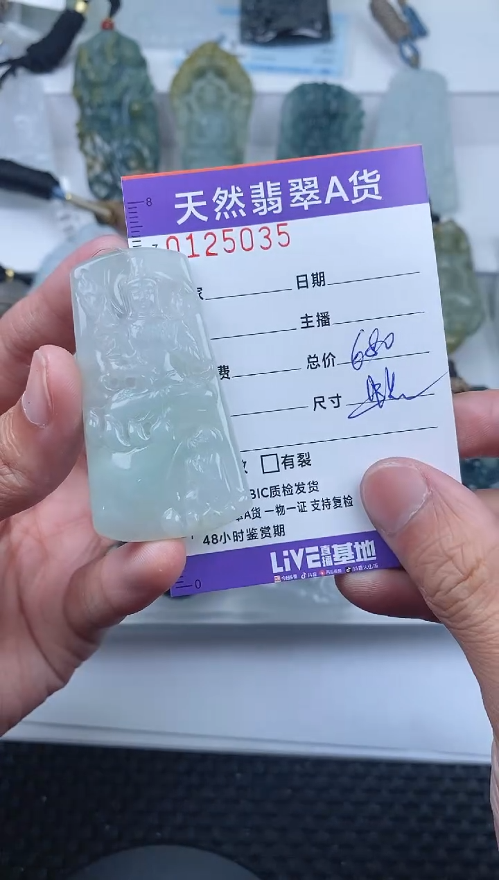 【闪购商品】翡翠颈饰未镶嵌       035