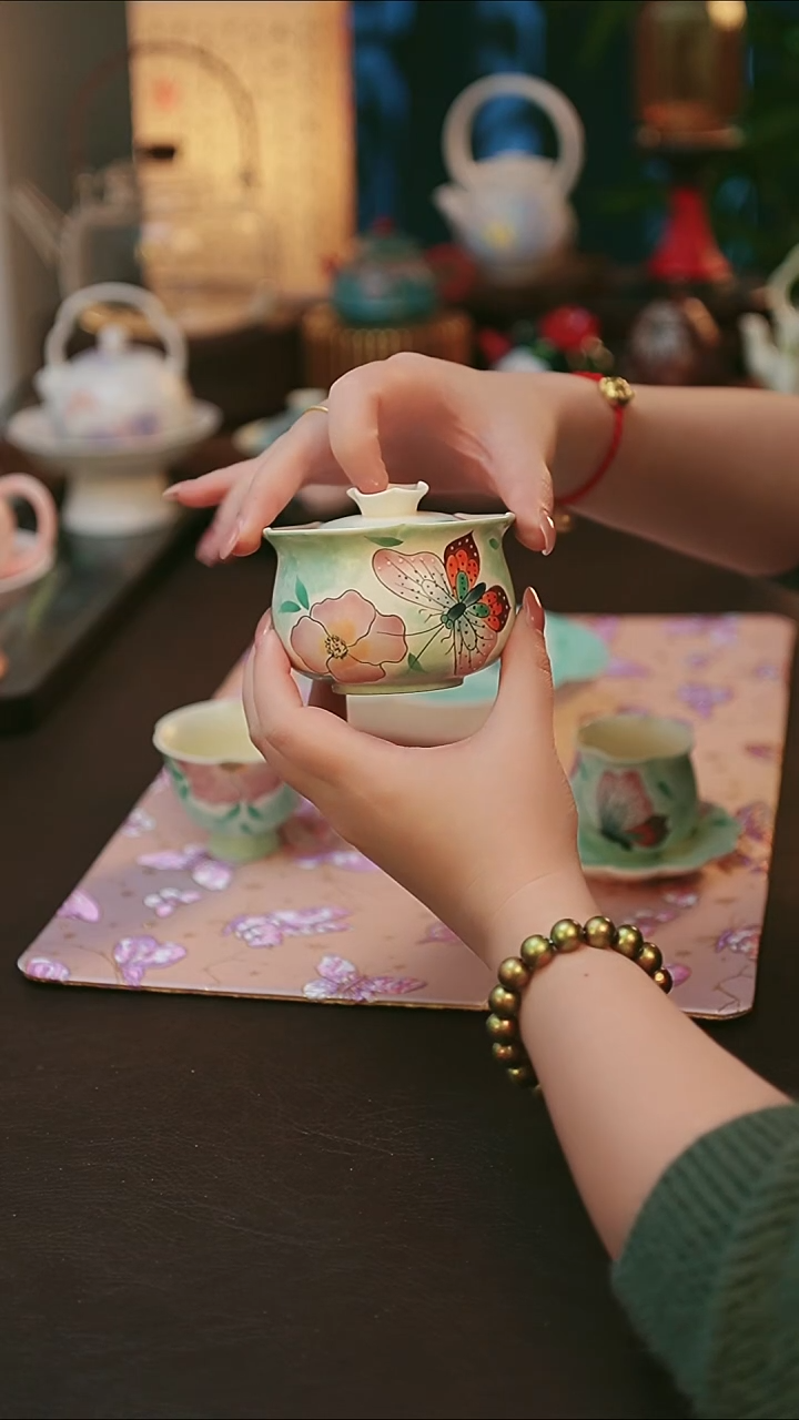 青云茶斋陶瓷茶具知否盖碗