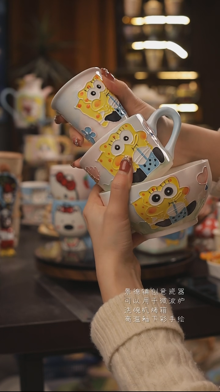 景德镇釉下彩绘设计师款式陶瓷