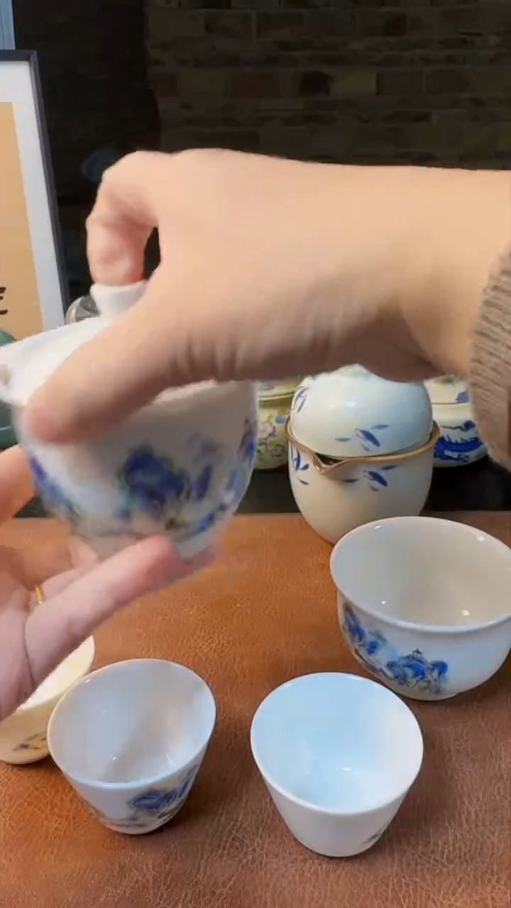 【闪购商品】杯德化羊脂玉瓷，黄龙玉汝旅行快客茶具