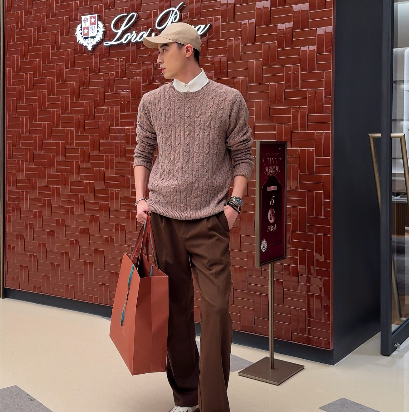 【Apex LongZe】LP原版纱线100%Baby Cashmere老钱新贵圆领绞花毛衣