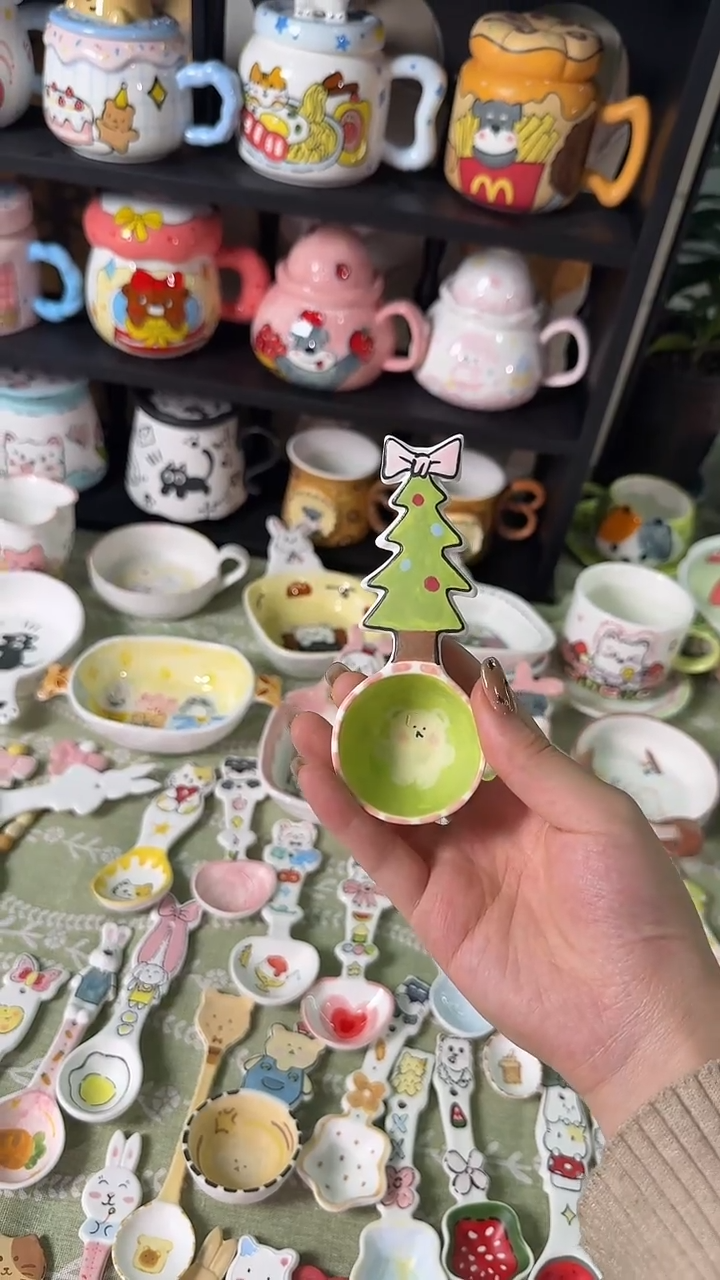 陶瓷无盖款勺子勺子