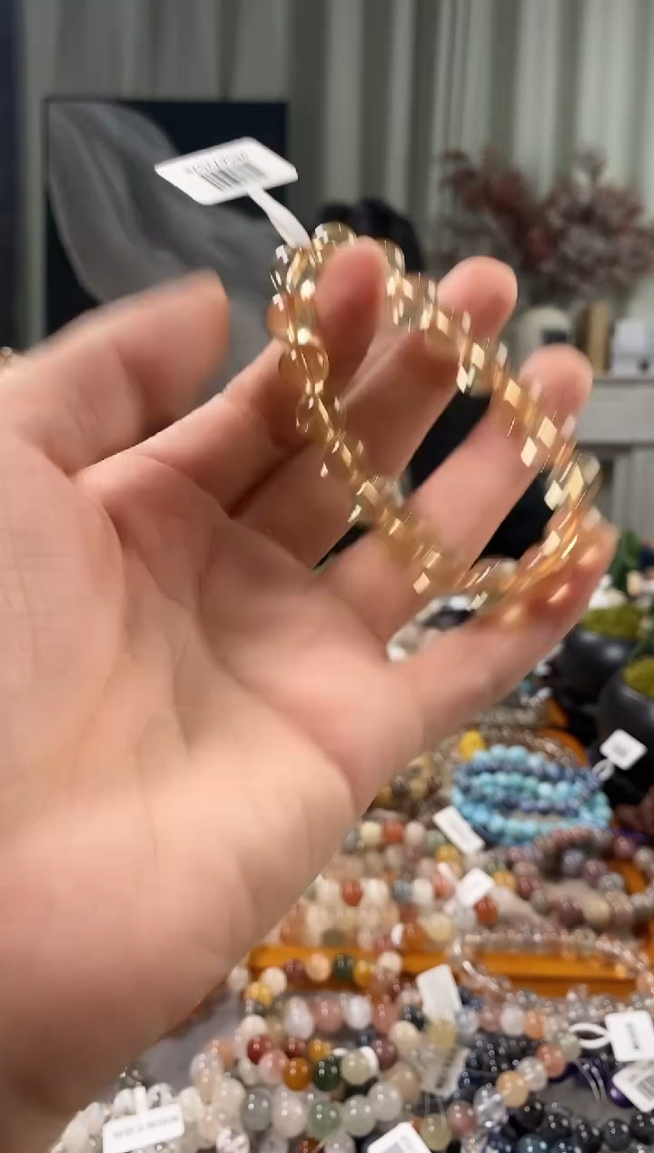 未镶嵌手链水晶m****e黄水晶