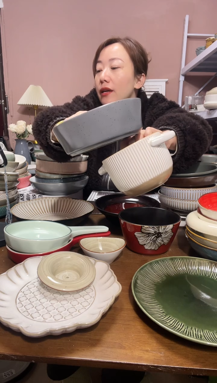 陶瓷微瑕（2个装）灰碗+双耳碗