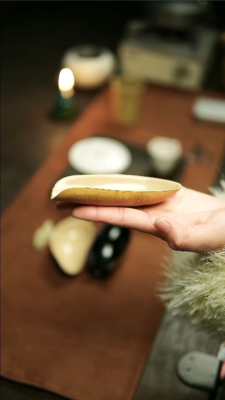 【闪购商品】林涧葫芦皮大漆茶则