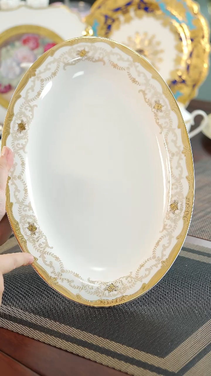 【闪购商品】瓷片14英寸鱼盘 福利价福利价