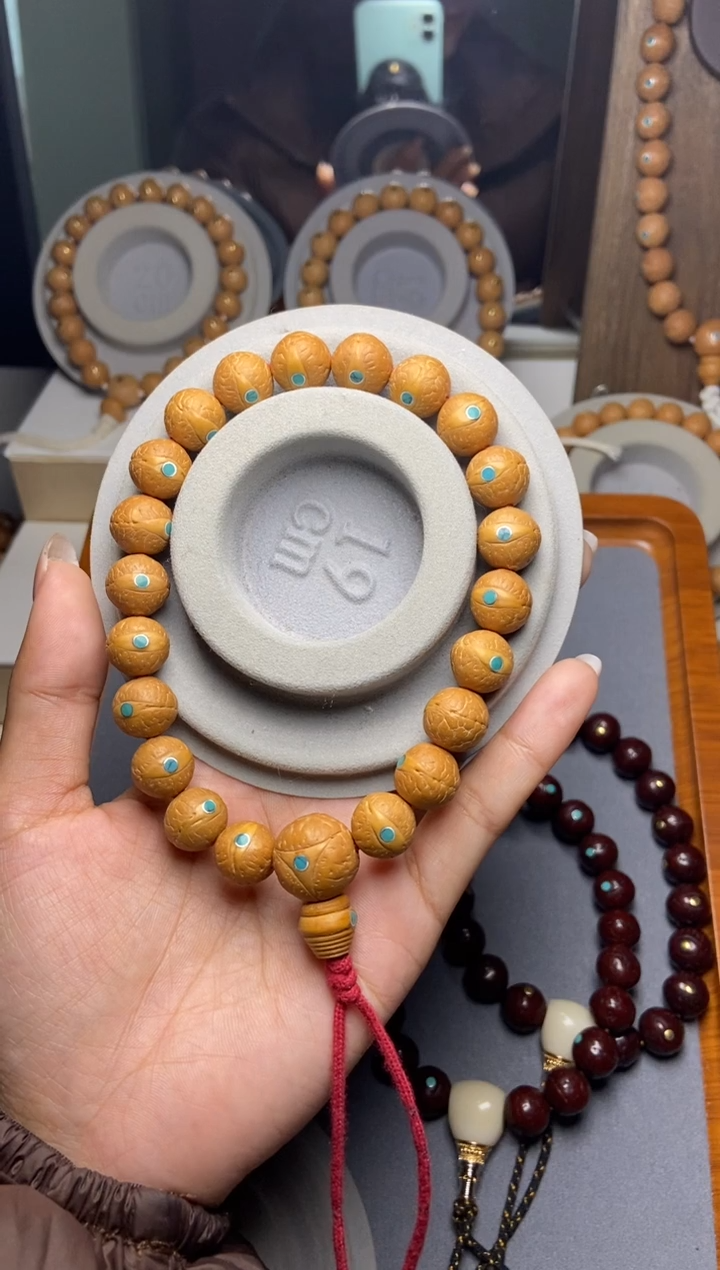 吊坠凤眼菩提骄*12凤眼松钉手串