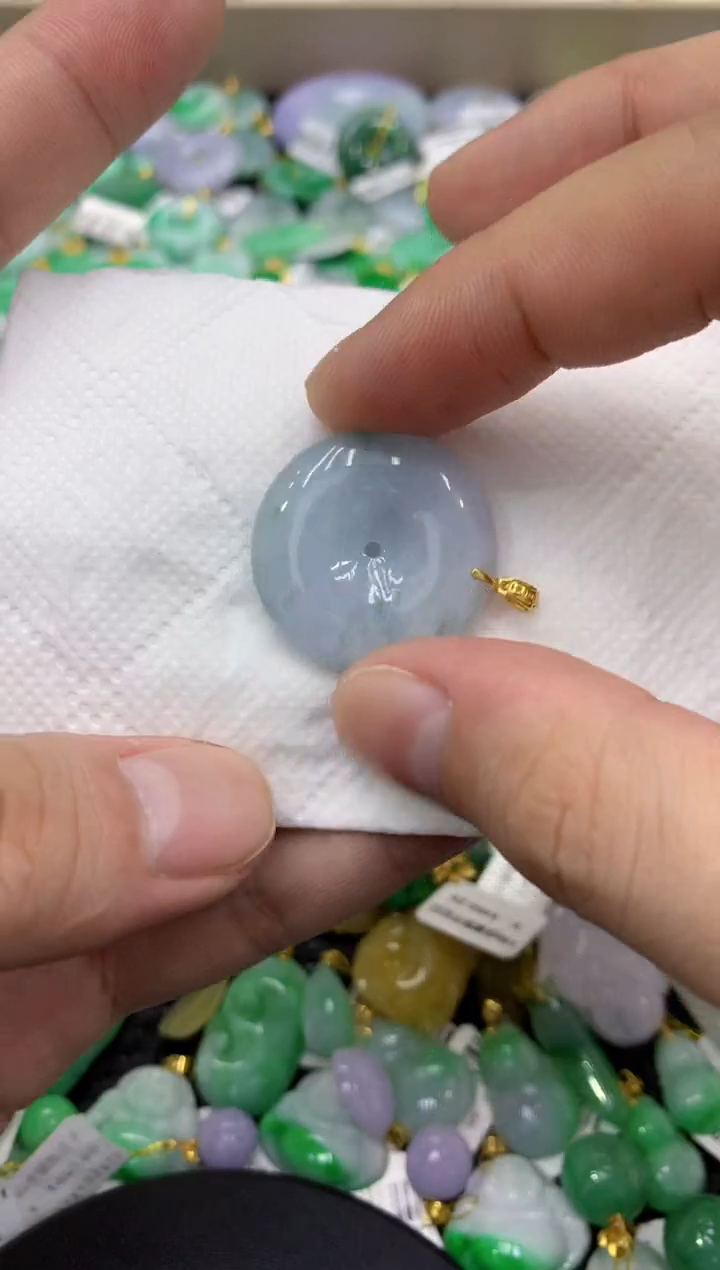 颈饰未镶嵌翡翠天然缅甸翡翠A货