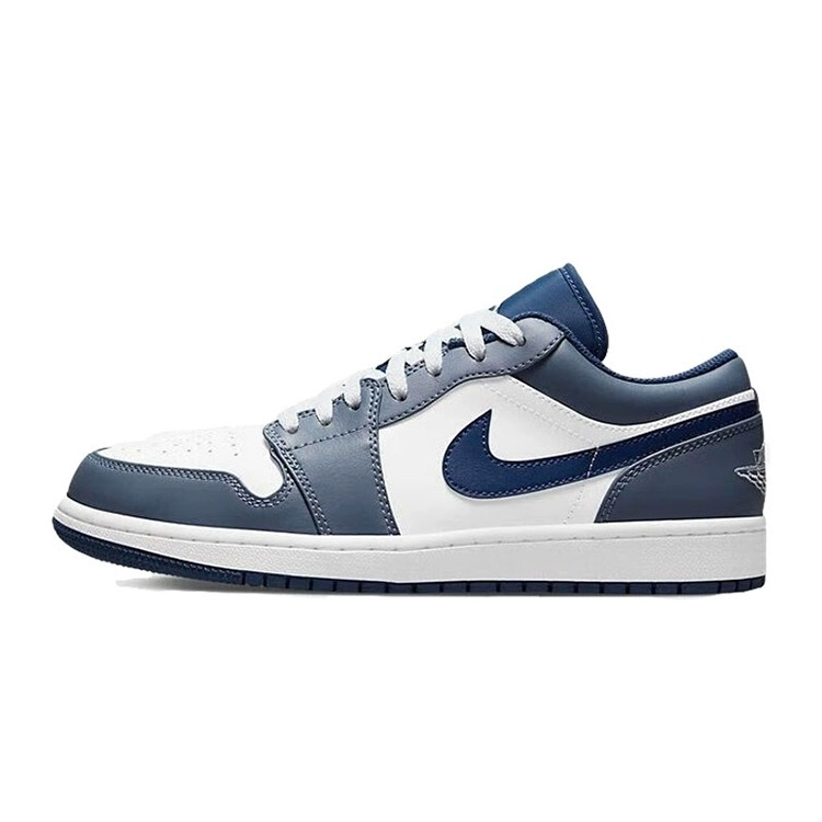 NIKE/耐克Air Jordan 1 AJ1 耐克低帮海军蓝色男款板鞋553558-414