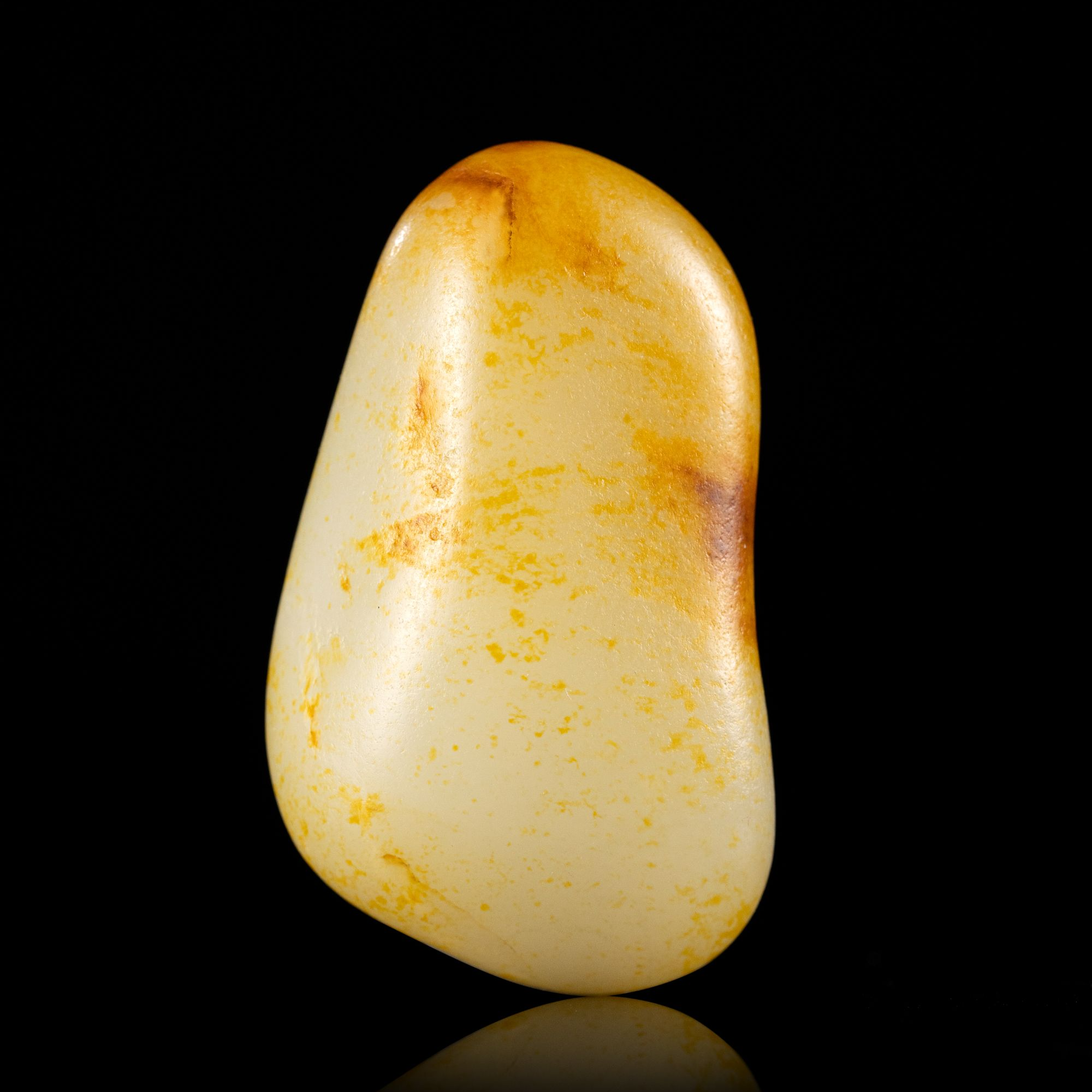 41.26克白肉洒金皮带聚红皮原石