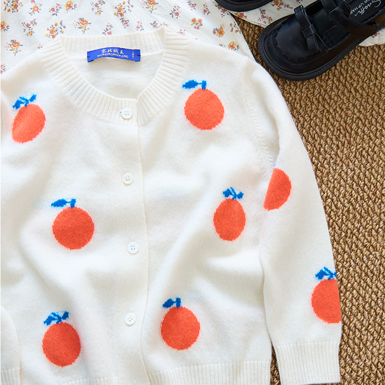 童装毛衣亲子款针织圆领开衫卡通薄款外套长袖打底衫韩版百搭爆款