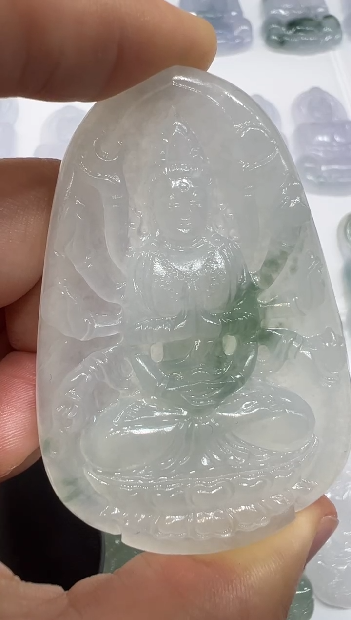 定制翡翠未镶嵌千手