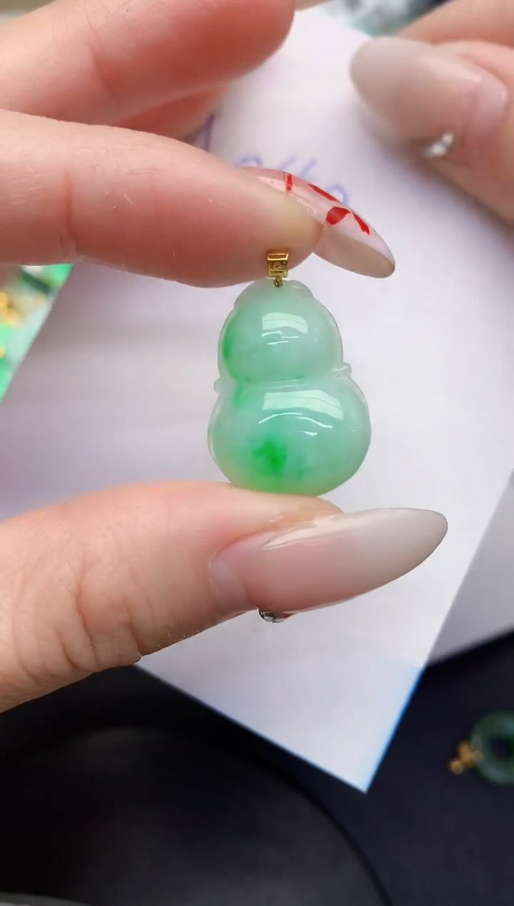 【闪购商品】翡翠颈饰18K金镶嵌00000000000