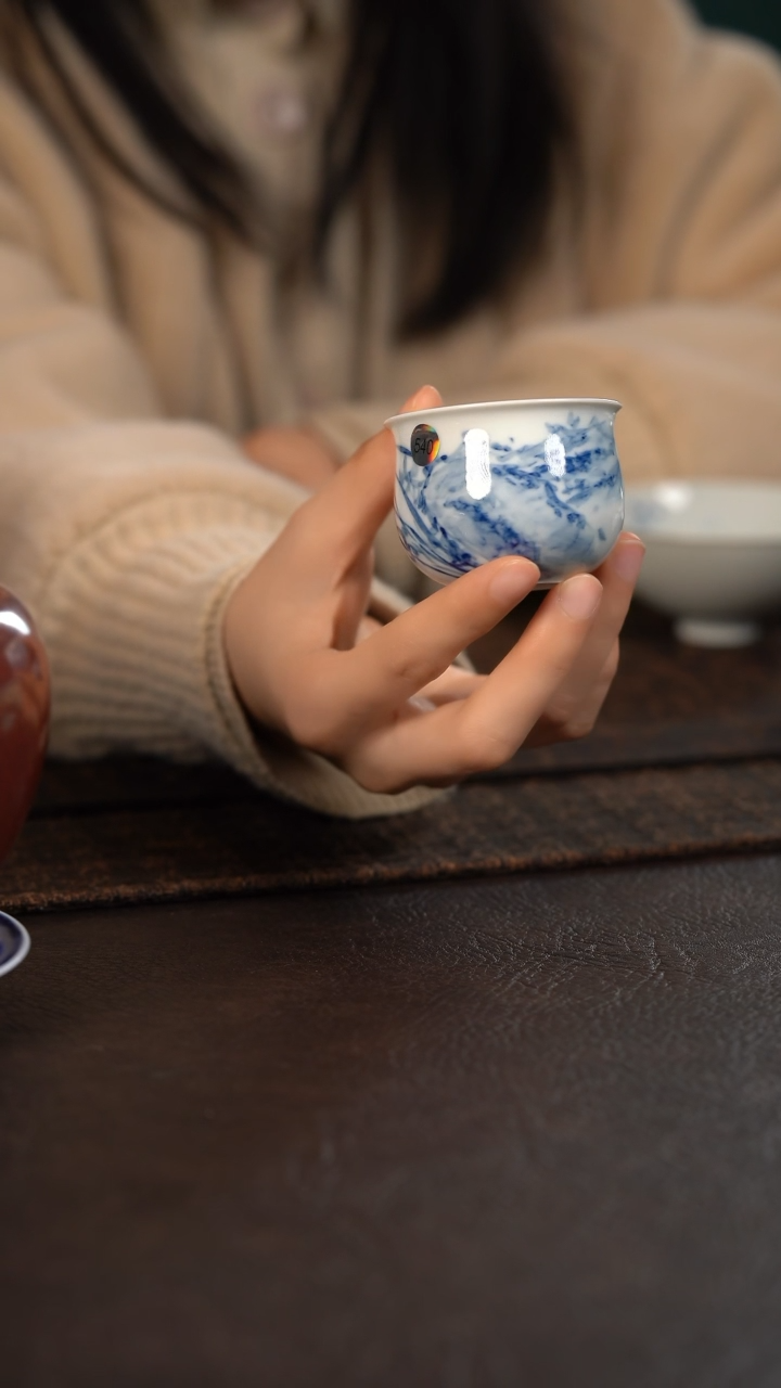 【闪购商品】杯540号HLX陶瓷兰花小炉式杯