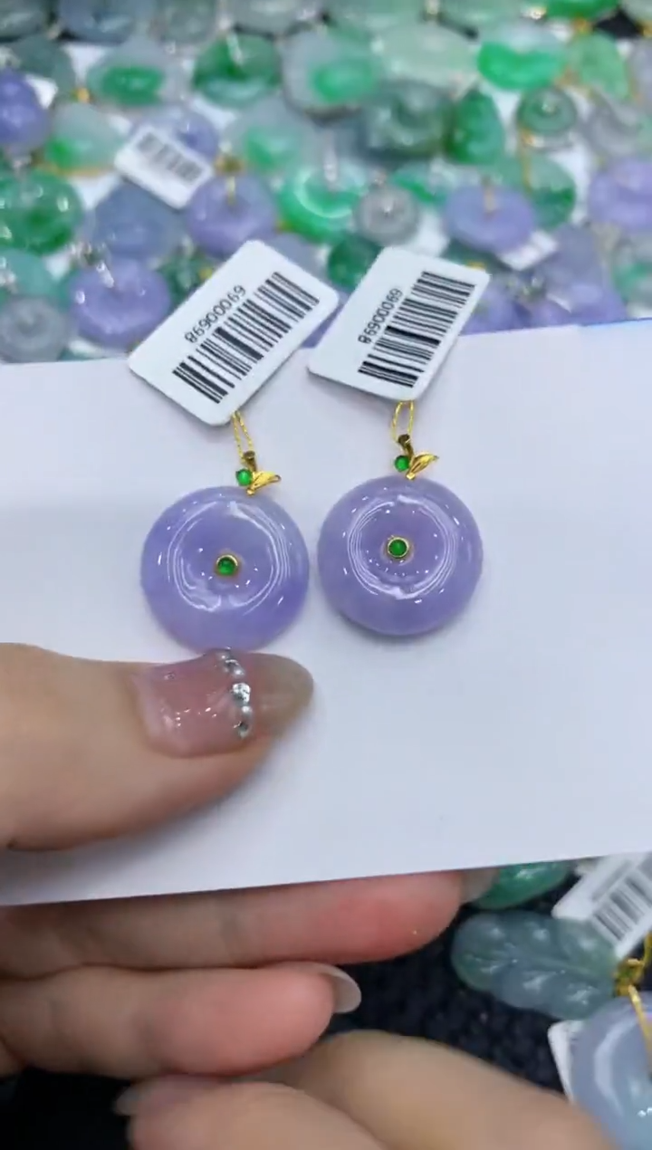 【闪购商品】翡翠颈饰18K金镶嵌222222222多样性发其一