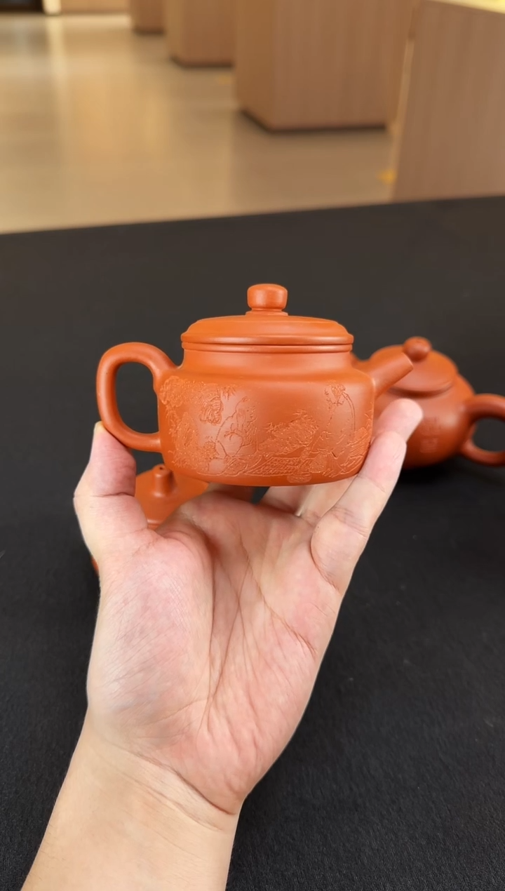 茶壶紫砂徐壶记紫砂精选红泥德中