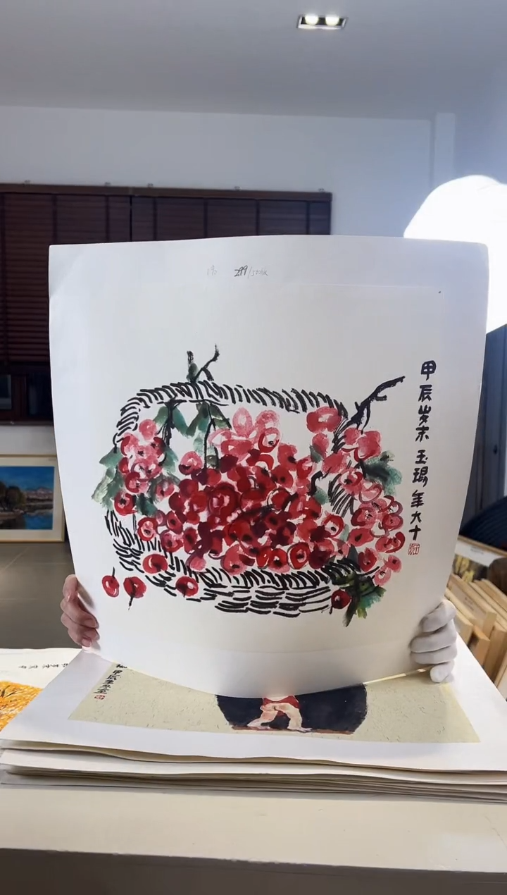 【闪购商品】版画耿玉琨限量作品亲签盖章版画S