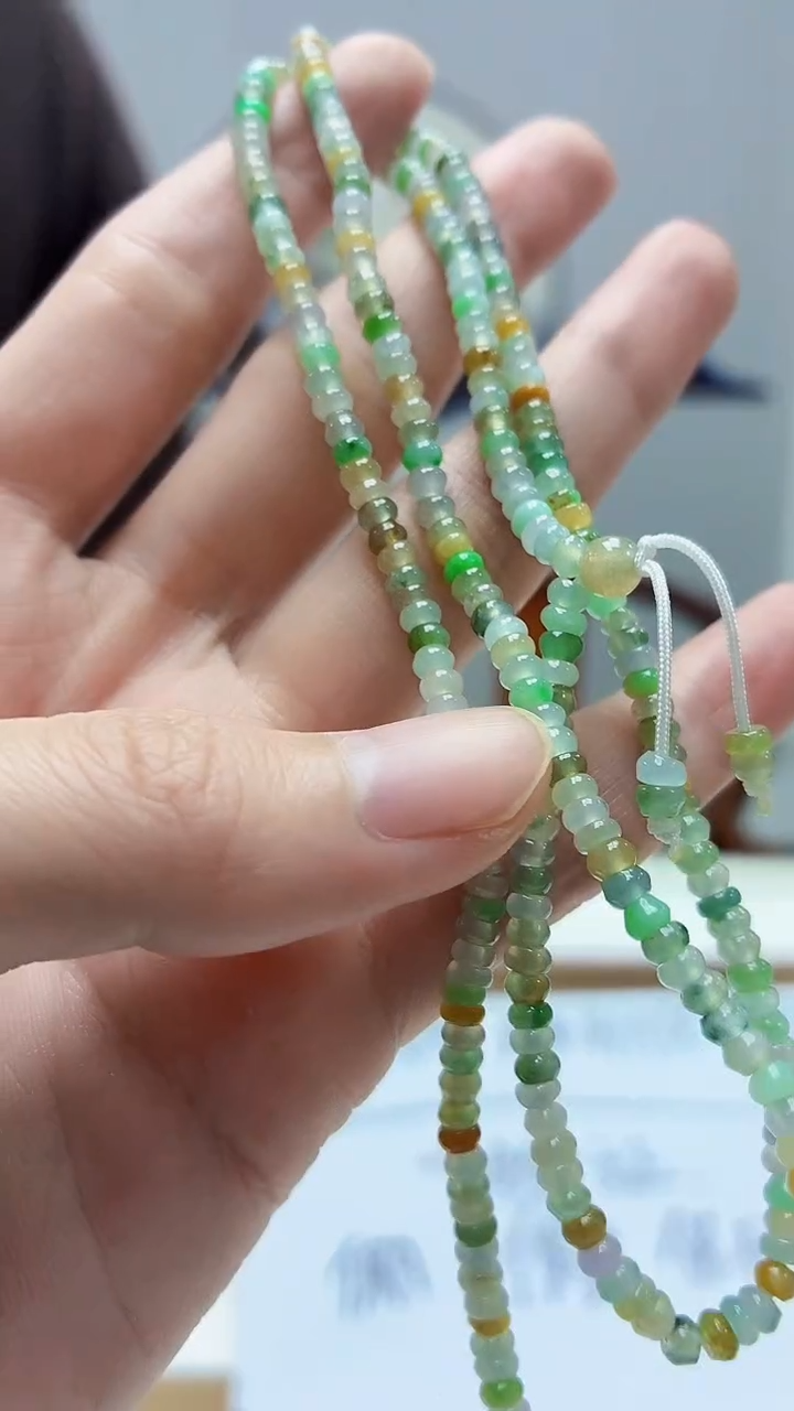 未镶嵌定制翡翠5145zm-毛货珠链85