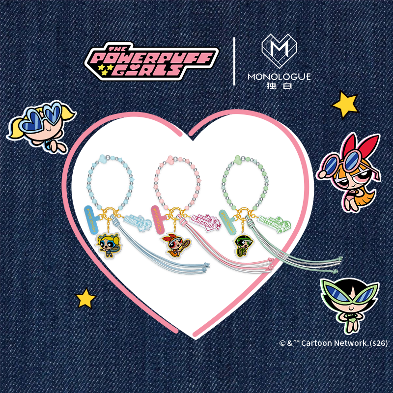 【周大福】MONOLOGUE飞天小女警夏日网球足金黄金金章多款