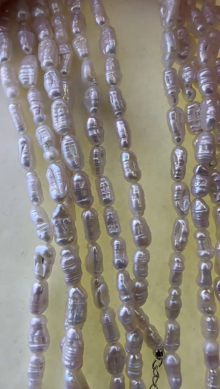 【闪购商品】淡水珍珠项链银S925镶嵌133