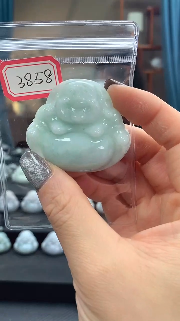 颈饰未镶嵌翡翠佛公3858