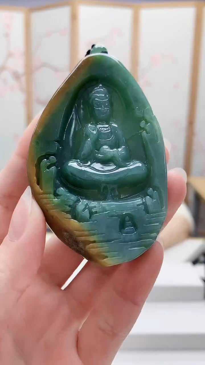 未镶嵌定制翡翠5160ry-毛货挂件66