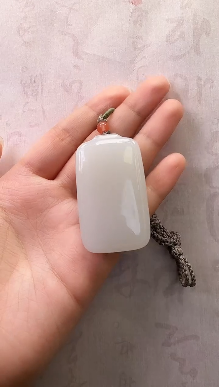 【闪购商品】和田玉吊坠未镶嵌无事牌