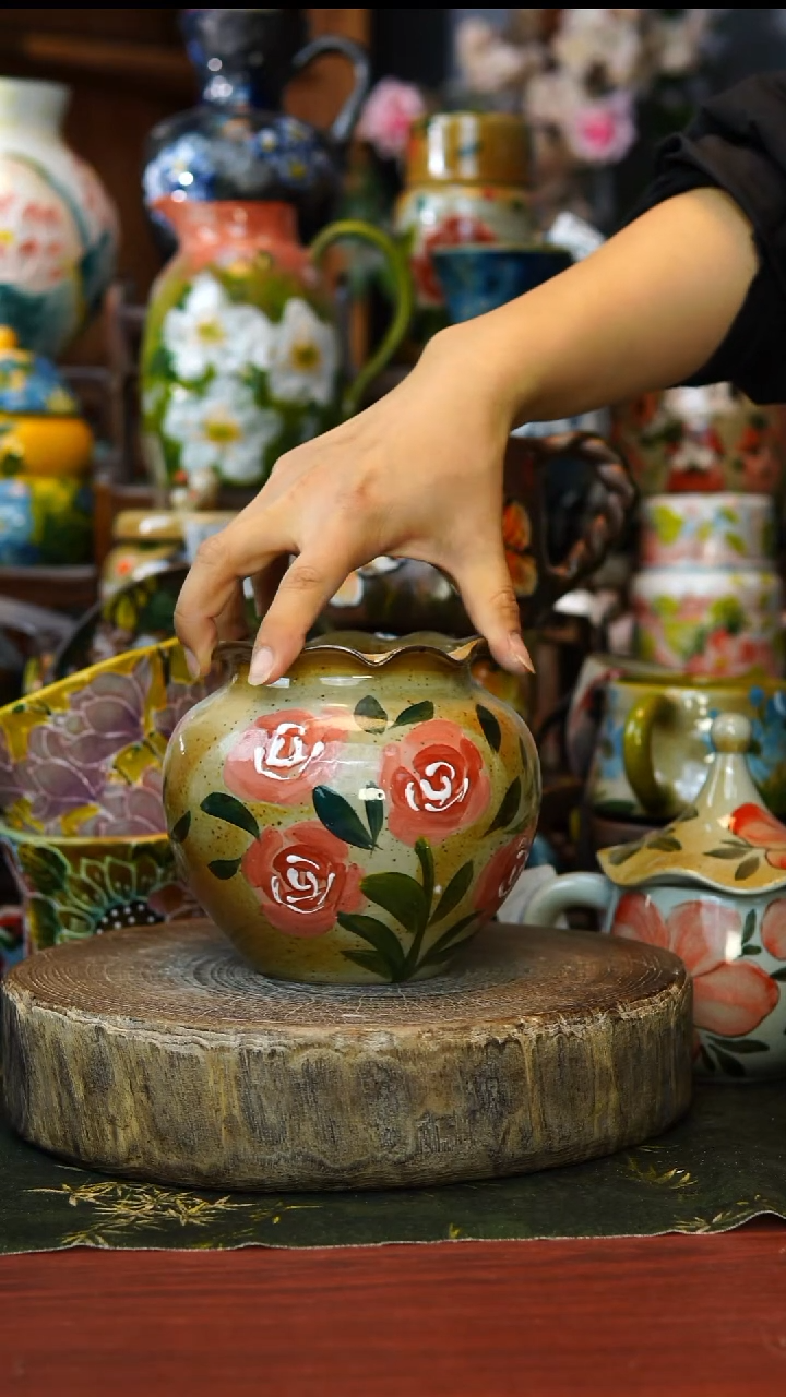 陶瓷146景德镇手工手绘釉下彩陶瓷