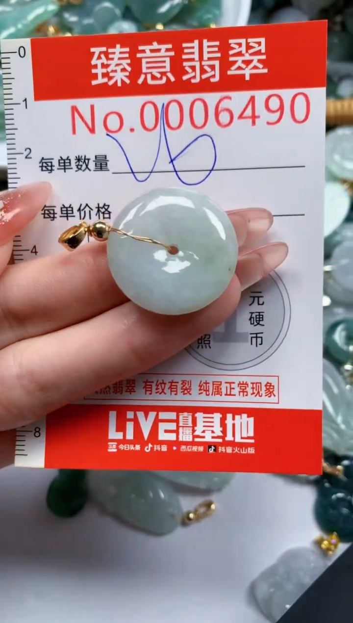 翡翠未镶嵌吊坠(不含链)6490