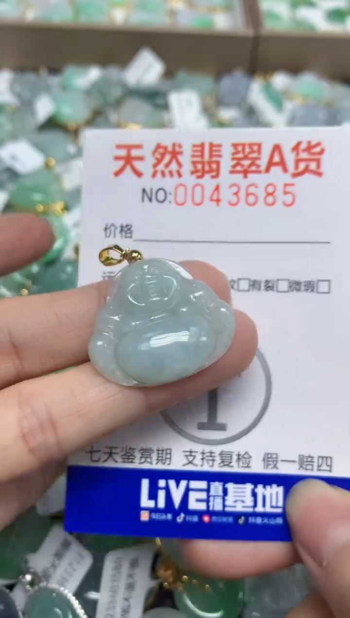 【闪购商品】翡翠颈饰合金天然翡翠A货