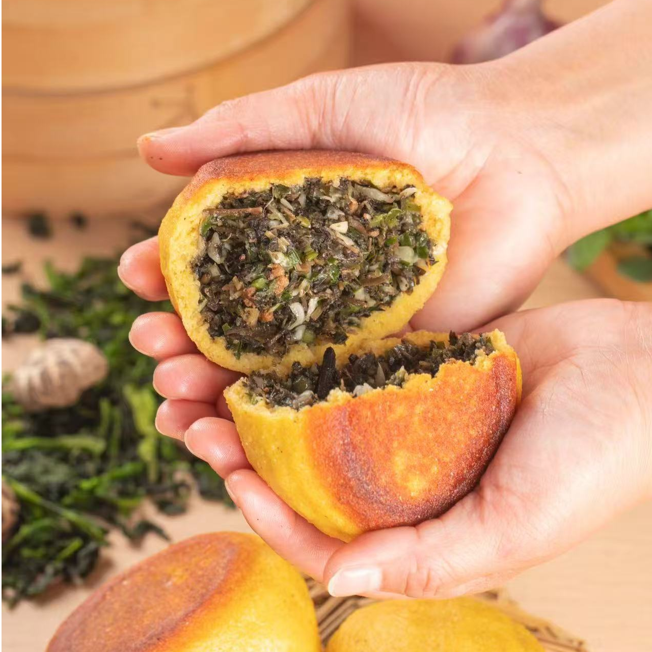 菜团子 （茴香、酸菜、雪菜）各2个/共6个/1440g