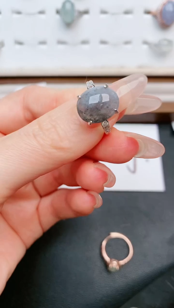 【闪购商品】翡翠戒指银S925镶嵌.....