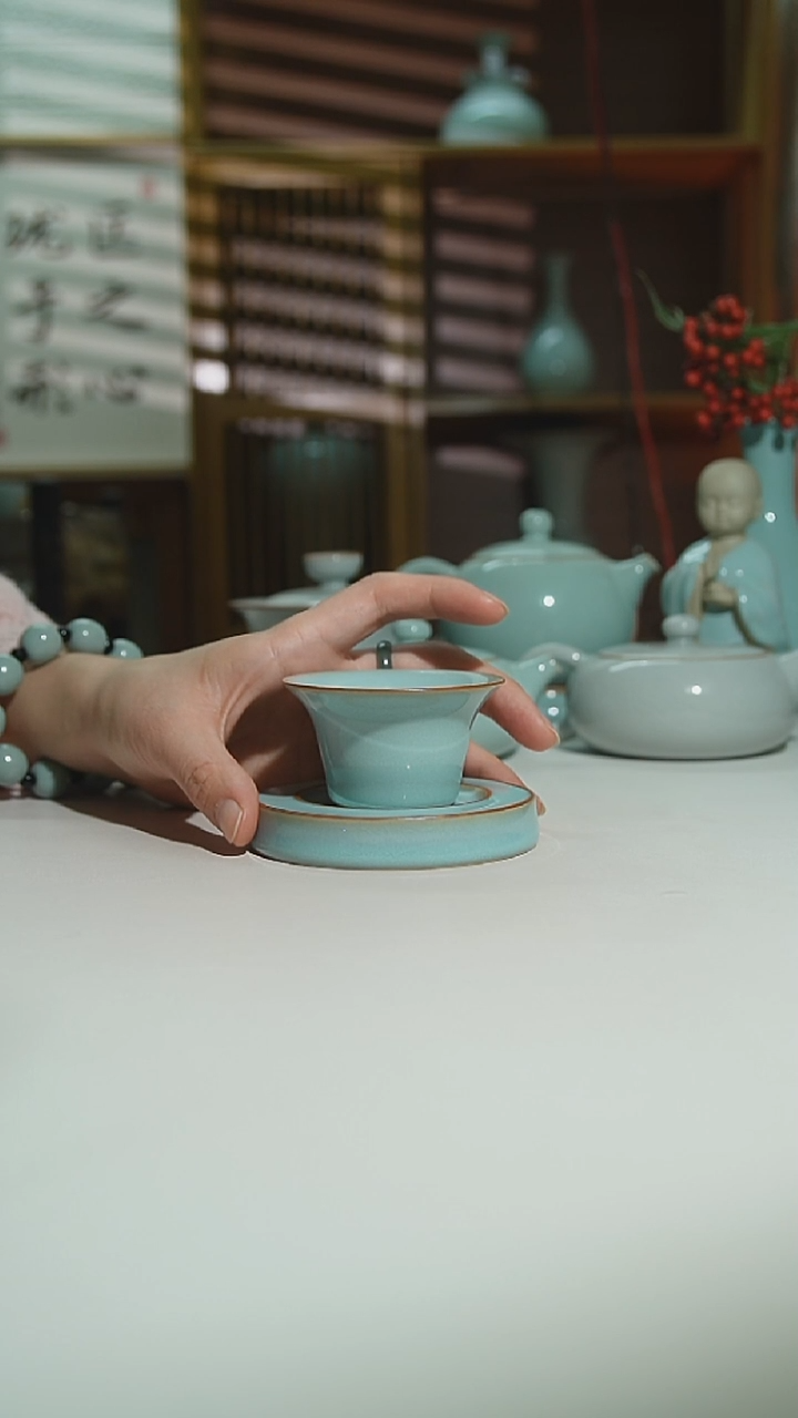 天青珑匠马蹄杯加垫一级