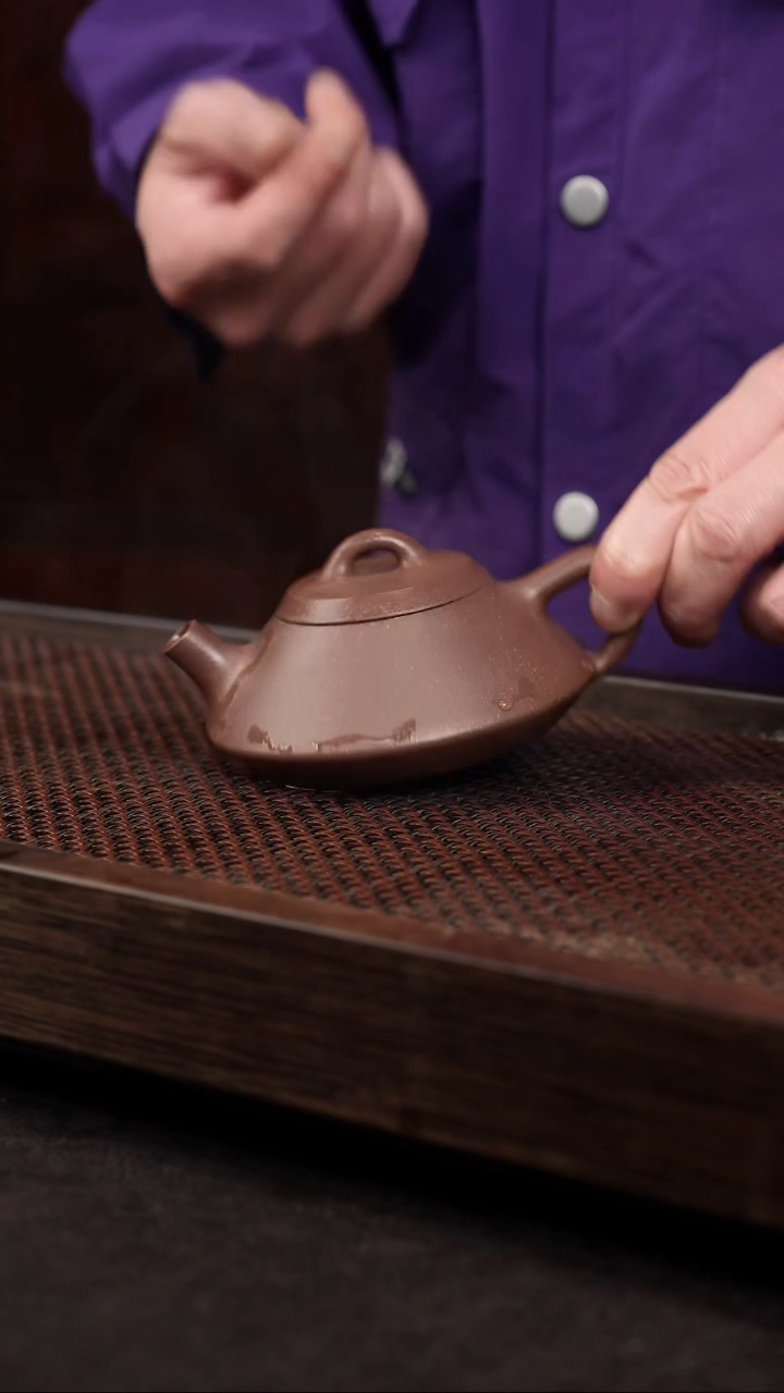 【闪购商品】紫砂茶壶老紫泥文瓢