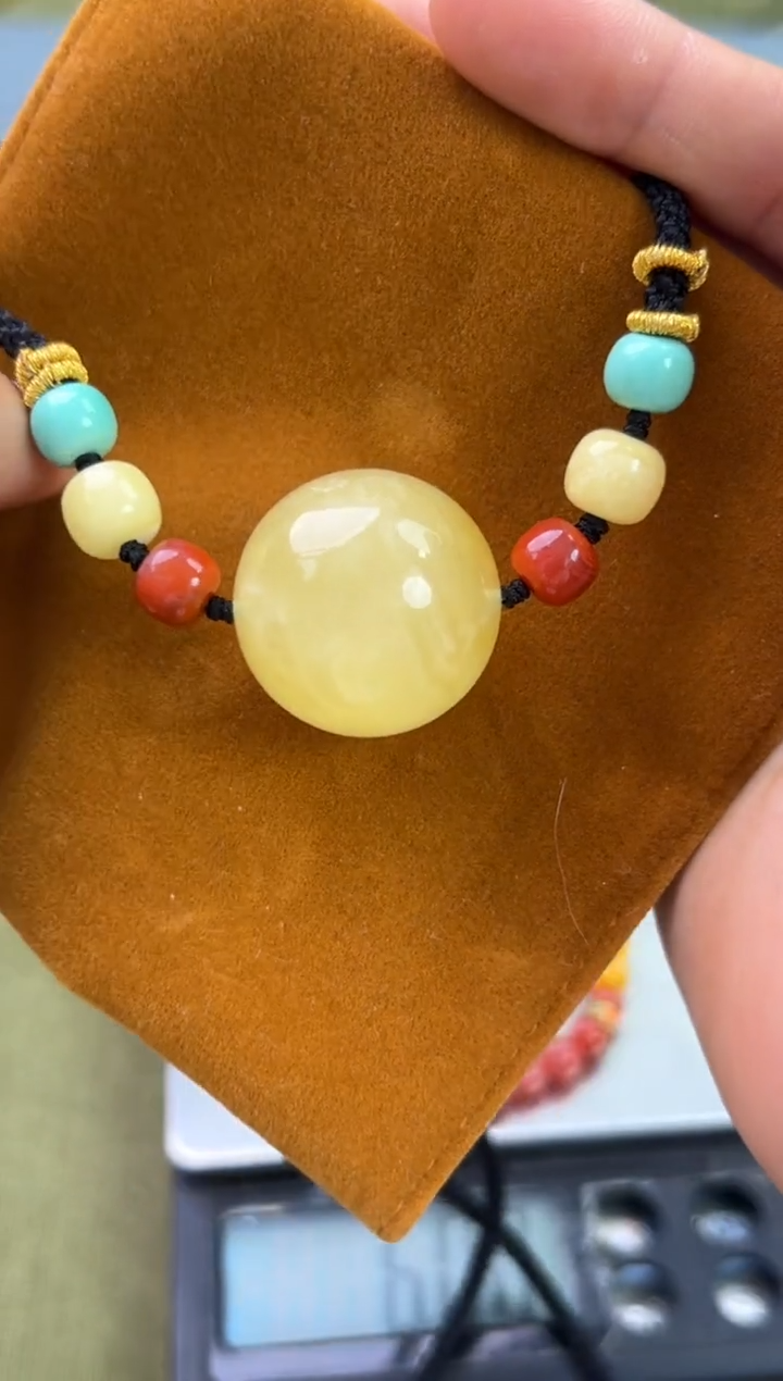 裸石琥珀未镶嵌琥珀蜜蜡吊坠