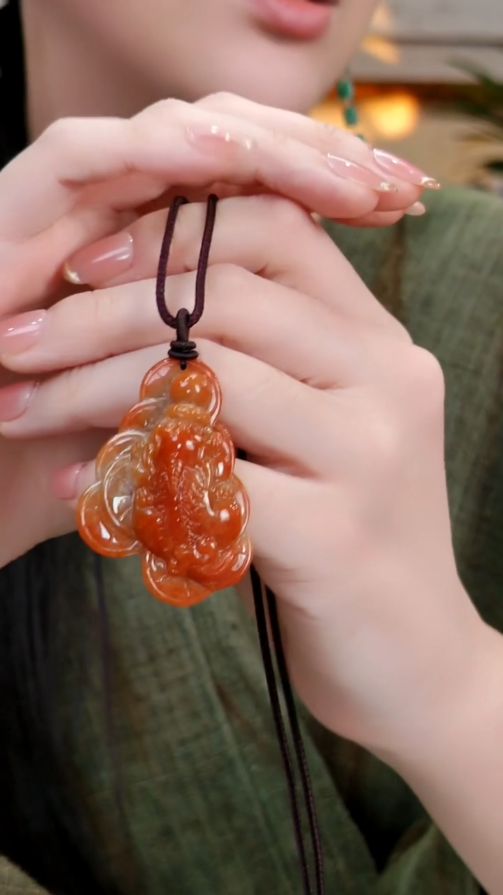 颈饰未镶嵌翡翠国风