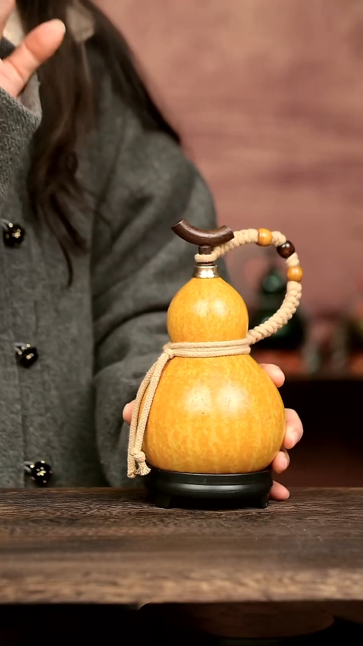 650号中药煮色  大漆葫芦水壶/酒壶 一物一拍