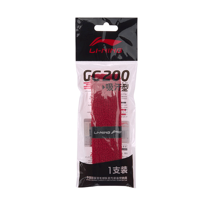 李宁GC200毛巾胶 红色(单条)