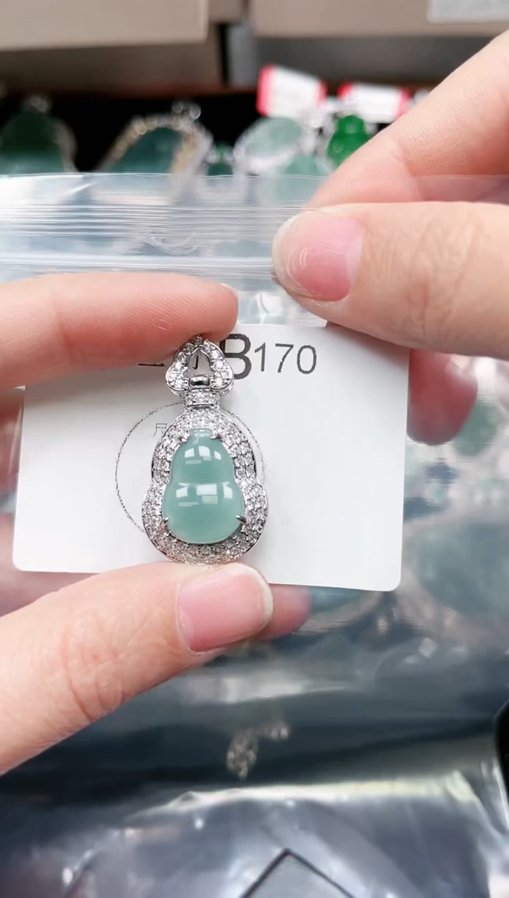 【闪购商品】翡翠颈饰未镶嵌170赠皮绳