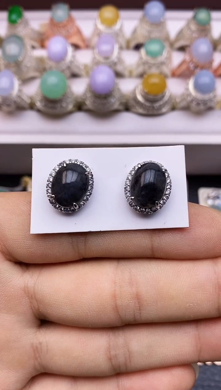 翡翠未镶嵌耳饰福利款5320