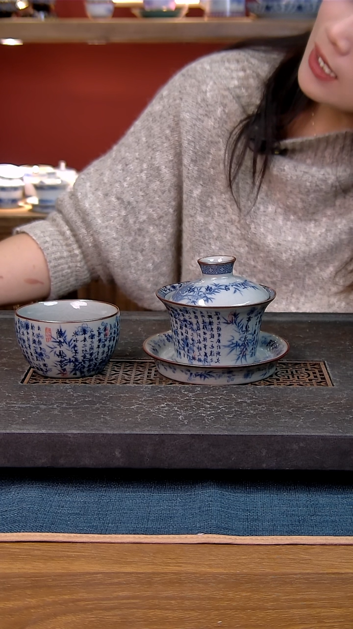 简装家用款2件套 老陶泥开片纹陶瓷茶具