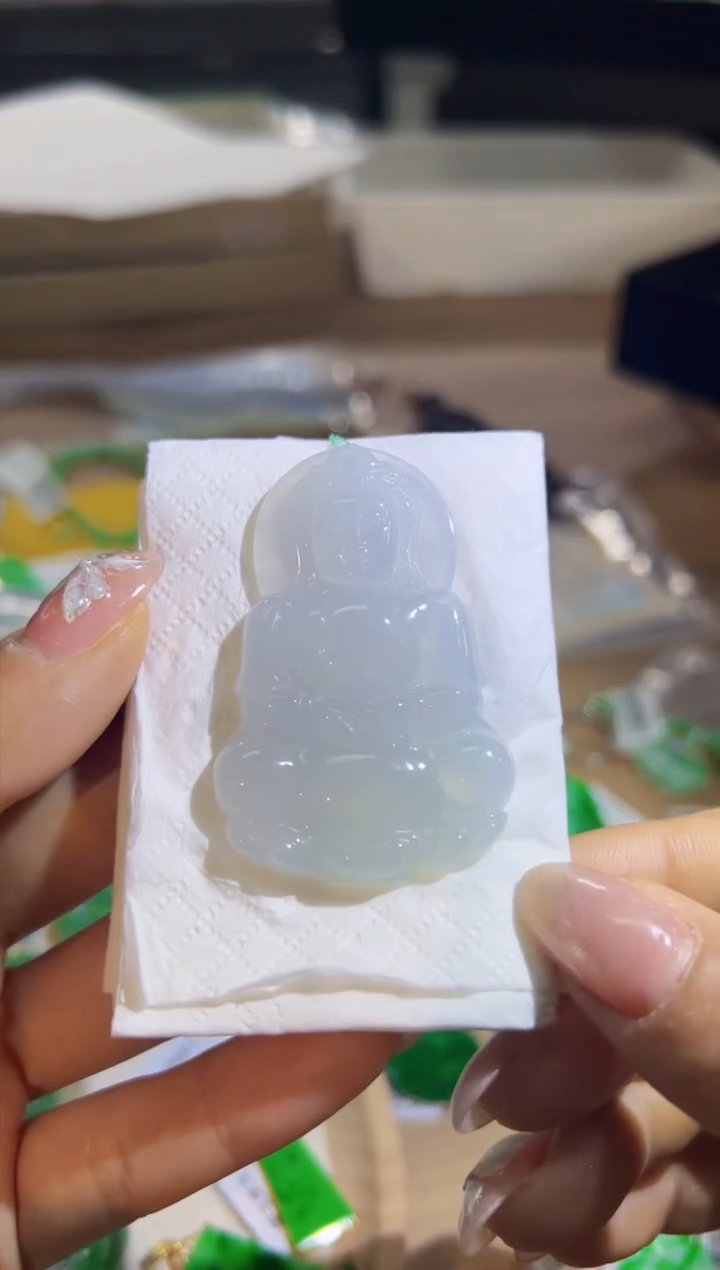 【闪购商品】翡翠颈饰未镶嵌Q缅料A货翡翠/支持复检/一件