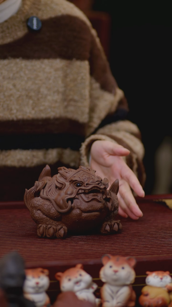 【闪购商品】紫砂茶宠紫泥蟾王